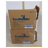 (2) Boxes of Foodhandler protection head caps white 21" 100/box - 500/carton