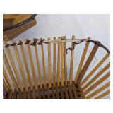 Wood stick fruit bowls