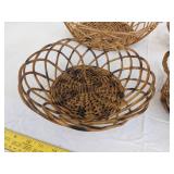 (4) Wicker baskets