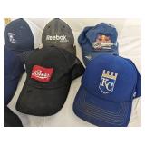 Various baseball caps
