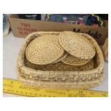 Plastic drinking glasses, salt & pepper shakers, coasters & more