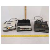 Soldex VHS video cassette winder, fm/am cassette tape recorder & Commodore super deluxe