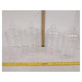 (4) Plastic Canisters