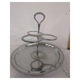 (3) 2-tier serving tray
