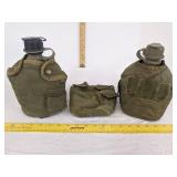 (2) Canteens w/extra sleeve