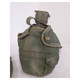 (2) Canteens w/extra sleeve