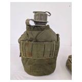 (2) Canteens w/extra sleeve