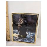 (2) Flying eagles wall art