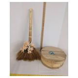 Wooden basket & hanging decor