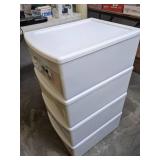 (4) Organizers full of various books