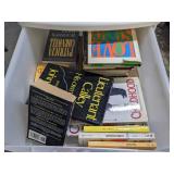 (4) Organizers full of various books
