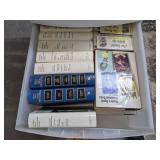 (4) Organizers full of various books