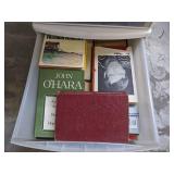 (4) Organizers full of various books