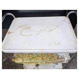 3-tier metal rolling cart 27 1/2" W x 16" D x 33" H