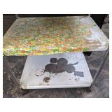 3-tier metal rolling cart 27 1/2" W x 16" D x 33" H