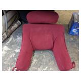 Backrest pillow w/head rest