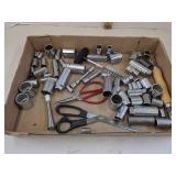 Various sockets & scissors