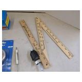 Pressure gauge, rulers, drill bit restorer & more