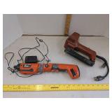 Black & Decker pivot plus drill & electric stapler