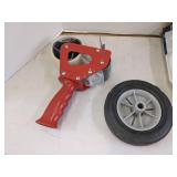 Tape gun, ice maker kit, wheel & hardware