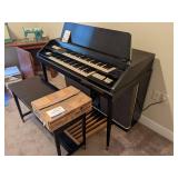 Conn Organ W/ Bench & Sheet Music
