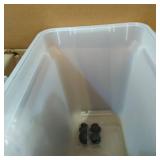 IRIS USA 45lbs Airtight Sealed Pet Food Container, Almond