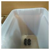 IRIS USA 45lbs Airtight Sealed Pet Food Container, Almond