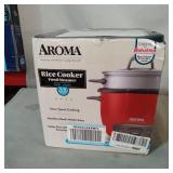 Aroma Arc-743-1NGR 6-Cup Rice Cooker, Red