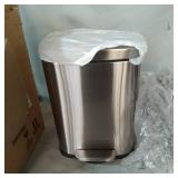 MINI STEP TRASH CAN, STAINLESS STEEL