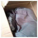 FURHAVEN PET MEDUIM TWO TINE FAUX FUR & SUEDE CHAISE LOUNGE ORTHOPEDIC SOFA PET BED - STONE GRAY, 44341087