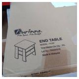 Furinno Andrey End Table Night Stand with Bin Drawer