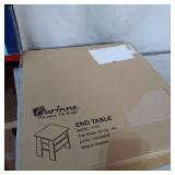 Furinno Andrey End Table Night Stand with Bin Drawer