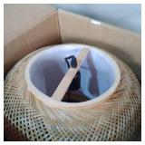 HAND WOVEN HANGING LIGHT