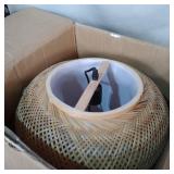 HAND WOVEN HANGING LIGHT