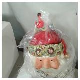 AMAZON CHRISTMAS SANTA COOKIE JAR