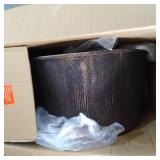 Alpine Corporation 40" Three Tier Pump Outdoor Fountain Decor, Brown