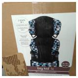 Evenflo Big Kid High Back High-back Booster Car Seat Backless Booster Car Seat, Abstract Boston Blue