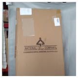 National Tree Company 29" Silver Fabric Tinsel "Happy Holidays" 2D Penguin with 20 Clear Lights