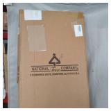 National Tree Company 29" Silver Fabric Tinsel "Happy Holidays" 2D Penguin with 20 Clear Lights