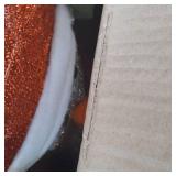 National Tree Company 29" Silver Fabric Tinsel "Happy Holidays" 2D Penguin with 20 Clear Lights