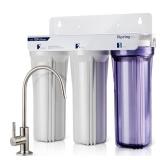ispring us31 3-stage under sink high capacity tankless drinking water filtration system-includes sediment 2x cto carbon block filters (newest version)