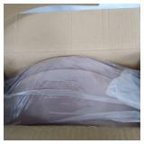 ORNAVO HOME MODERN ROUND VELBET OTTOMAN COFFEE TABLE- BLUSH, 15X18