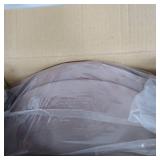 ORNAVO HOME MODERN ROUND VELBET OTTOMAN COFFEE TABLE- BLUSH, 15X18