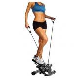 Everyday Essentials Adjustable Stepper Stepping Machine with Resistance Bands