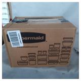 RUBBERMAID FOOD STORAGE CONTAINERS W/ TOP (8)