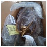 DECO 79 BROWN METAL FARMHOUSE WALL SCONCES 24X6X8IN (2)