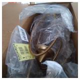 DECO 79 BROWN METAL FARMHOUSE WALL SCONCES 24X6X8IN (2)