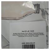 AMAZON BOTTLES AND PLANTS FARM WOOD TEXTURED FESIGN GRAY FARMHOUSE RUSTIC OVERSIZED FRAMED WALL ART