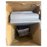 MELANNCO SET OF 3 WOOD SHELVES GREY FINISH