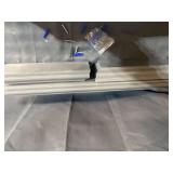 MELANNCO SET OF 3 WOOD SHELVES GREY FINISH